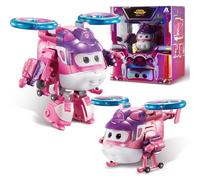 Super Wings Transforming Aeroplane Supercharged Dizzy, Hauteur env. 12,7 cm, poupée pour Enfants, Avion Jouet et Figurine de Robot pour garçons et Filles à partir de 3 Ans