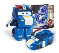 Super Wings Transforming Aeroplane Supercharged Lucie, Hauteur env. 12,7 cm, poupée pour Enfants, Avion Jouet et Figurine de Robot pour garçons et Filles à partir de 3 Ans