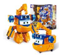 Super Wings Transforming Aeroplane Supercharged Marty, Hauteur env. 12,7 cm, poupée pour Enfants, Avion Jouet et Figurine de Robot pour garçons et Filles à partir de 3 Ans