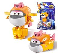 Super Wings Transforming Aeroplane Supercharged Tiki, Hauteur env. 5,08 cm, Transformable Avion Jouet et Figurine de Robot pour Enfant garçons Filles à partir de 3 Ans