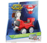 Super Wings Véhicule à Fonction SW Jett's Moon Rover + 1 Jett Transform-a-Bot ,Jouet Enfant 3 4 5 6 7 8 Ans Garcon Fille