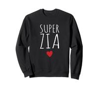 Super Zia Amore Coeur Meilleur Cadeau Zia Del World Sweatshirt
