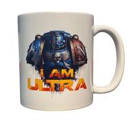 Super6props Mug Space Marine, Ultra Marine, I am Ultra Inspired 325 ml, tasse à café, tasse à thé, tasse à thé.