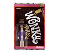 Super7 Figurine Willy Wonka du Film Charlie et la chocolaterie - Figurine d'action de 9,5 cm avec Accessoire Classique de Collection et Jouets rétro