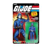 Super7 G.I. Joe Reaction+ Wave 06 Cobra Commander (film, cape noire) Action Figure