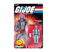 Super7 G.I. Joe Reaction+ Wave 06 Figurine d'action Yeux de Serpent Rouge Brillant Venin de Verre