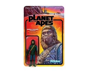 Super7 La Planète des singes - Figurine Reaction Gorilla Soldier (Patrolman) 10 cm