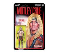 Super7 Motley Crue Vince Neil (Shout at The Devil) - Figurine d'action de 9,5 cm avec accessoire Heavy Metal Collectibles et jouets rétro