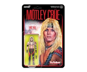 Super7 Motley Crue Vince Neil (Shout at The Devil) Figurine d'action de 9,5 cm avec Accessoire Heavy Metal Collectibles et Jouets rétro