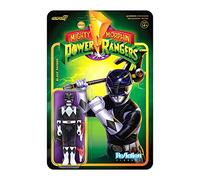 SUPER7 Power Rangers - Figurine Mighty Morphin Reaction Black Ranger 10 cm