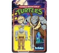 Super7 - Teenage Mutant Ninja Turtles - Reaction Wv8 - Rocksteady (Cartoon) [Collectables] Action Figure, Figure, Collectible