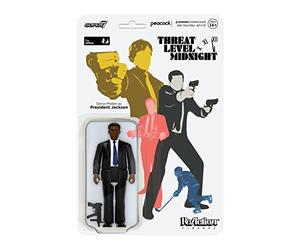 SUPER7 The Office Le Meilleur des Pires Films Darryl Philbin en Tant Que président Jackson, Figurine articulée avec Accessoire, inspirée de la série télévisée Classique, Jouet de Culture Pop, 9,5 cm