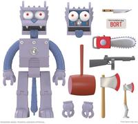 Super7 Figurine Ultimates Robot Scratchy – Les Simpson – 18 cm Multicolore