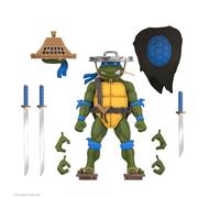 Super7 ULTIMATES! Teenage Mutant Ninja Turtles Ninja Nomad Leonardo Figurine d'action TMNT 18 cm avec Accessoires, Figurines et Jouets rétro du Dessin animé Classique