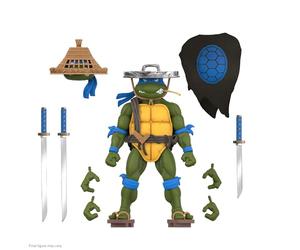 Super7 ULTIMATES! Teenage Mutant Ninja Turtles Ninja Nomad Leonardo Figurine d'action TMNT 18 cm avec Accessoires, Figurines et Jouets rétro du Dessin animé Classique