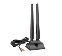 Superbat Antenne de bureau WiFi 7 PC 6dBi Tri-Band Base magnétique avec connecteur poussoir (pas RP-SMA) pour carte mère de jeu ASUS ROG Strix ASUS TUF/ROG Crosshair/Prime/ProArt Series WiFi 7