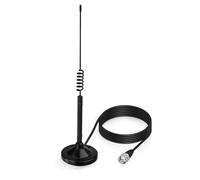Superbat Antenne radio CB 27 MHz UHF VHF PL259 mâle à base magnétique compatible avec Cobra Midland Uniden Maxon President Véhicule Voiture Camion Radio CB portable