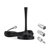 Superbat Antenne Radio FM Dab Base Magnétique Forte 3m Rallonge Câble F Mâle pour Tuner Radio Intérieur, Récepteur AV Audio Vidéo Home Cinéma,Récepteur Stéréo avec Bluetooth Power System