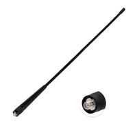 Superbat Antenne Talkie-Walkie Baofeng 38.5cm Double Bande UV VHF/UHF 136/470MHz Antenne Flexible en Forme De Fouet avec Connecteur SMA Femelle Gain 3dBi Compatible avec Baofeng UV-5R