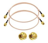 Superbat Câble Rallonge Antenne WIFI SMA 50cm Mâle vers Mâle Câble RG316 50Ohm pour Mesure SWR, Analyseur de Spectre, Amplificateur à Faible Bruit LNA, Récepteur ADS-B, Antenne (2 pièces)