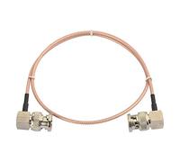 Superbat Câble SDI Court 3G HD 50cm Cordon SDI Coudé Fin Câble RG179 BNC Double Mâle à Angle Droit 75 ohms Pour Analyseur Oscilloscope Caméras HD-SDI Audio Vidéo (1 Pièce)