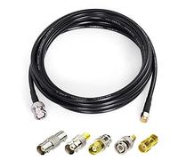 Superbat Câble SMA BNC 5m SMA Mâle à BNC Mâle RG58 Câble Antenne TV avec Kit de 5 Adaptateurs SMA vers BNC 50Ohm pour Antennes Réseau Sans Fil WiFi Radio Antenne Externe