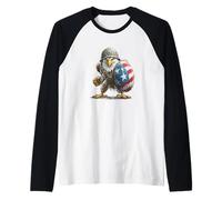 Superbe Aigle au Look Soldat avec Bouclier américain Manche Raglan