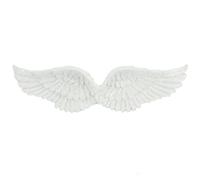 Superbe ailes d'ange à suspendre en résine blanche - 7 cm x 28 cm (1 pièce) - Design élégant et unique, excellent cadeau ou souvenir personnel - Décoration d'intérieur parfaite