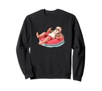 Superbe Anneau de Père Noël dans la Piscine pour Un Noël Incroyable Sweatshirt