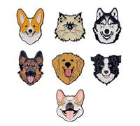 Superbe badge pour chien en alliage conçu pour les amoureux des animaux de compagnie pour élever les sens de la mode dans des environnements décontractés et formels. Broche en alliage