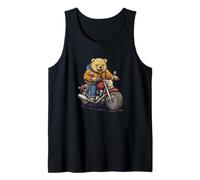 Superbe balade sauvage avec ce motif d'ours motard Débardeur