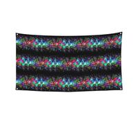 Superbe bannière colorée pour rassemblements, festivals, décoration résistante aux UV, convient pour Halloween, bar, salon, espaces