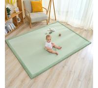 SUPERBE BEBE - Tapis De Jeu Et D’Éveil Bébé 150x200X2,5CM - Épais Et Anti-Choc - Mousse Mémoire De Forme Non Toxique Oeko-Tex - Tapis Chambre Bébé Et Enfant - Design Elegant (Vert)