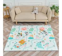 SUPERBE BEBE - Tapis D'éveil Bébé Pliable Epais Réversible 150x180x1cm - Tapis De Jeu De Motricité Pour Enfant - Tapis De Sol XXL En Mousse - Favorise Le Développement Sensoriel - Cadeau Naissance