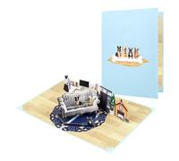 Superbe carte d'anniversaire pour chien - Cadeau idéal pour diverses célébrations - Résistant à la décoloration - Convient pour les occasions