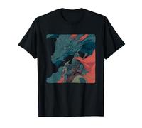 Superbe Cavalier de Dragon Fantaisie avec Cheval au Look Chevalier T-Shirt