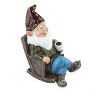 Superbe chaise à bascule naine en résine, complément parfait pour améliorer votre espace de vie extérieur et votre jardin