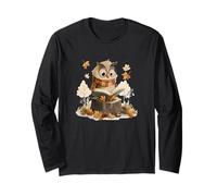 Superbe Chouette en Automne pour Les Livres et Les Amateurs de Saison Confortable Manche Longue