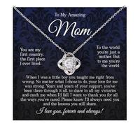 Superbe collier « To My Mom » pour femme, collier avec nœud d'amour pour maman, collier pour maman et fils, collier mère fille, cadeau pour maman, cadeau pour maman, cadeau pour maman, cadeau pour