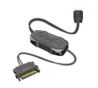 Superbe contrôleur ARGB 5 V avec broche d'alimentation pour ordinateur de bureau Télécommande pour ventilateur de châssis Éclairage LED Radiateur