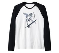 Superbe Costume d'ange Cupidon avec nœud et Skateboard Manche Raglan