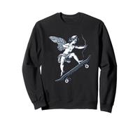 Superbe Costume d'ange Cupidon avec nœud et Skateboard Sweatshirt