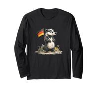 Superbe Costume de Blaireau aux Couleurs patriotiques allemandes Manche Longue