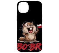 Superbe Costume de Castor aux Couleurs polonaises Coque pour iPhone 14 Plus