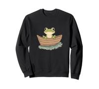 Superbe costume de grenouille dans un bateau pour adultes et enfants Sweatshirt