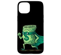 Superbe Costume de héros d'argent pour Les Amateurs de Capitaine Cash Coque pour iPhone 15 Plus