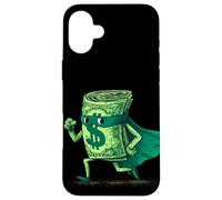Superbe Costume de héros d'argent pour Les Amateurs de Capitaine Cash Coque pour iPhone 16 Plus