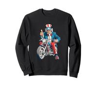 Superbe Costume de Moto d'oncle pour Sam aux Couleurs américaines Sweatshirt