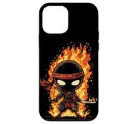 Superbe Costume de Ninja du feu pour Les Amateurs de Ninjas et de Flammes Coque pour iPhone 12 Mini