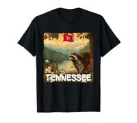 Superbe Costume de Raton Laveur dans Un Beau Tennessee Nature T-Shirt